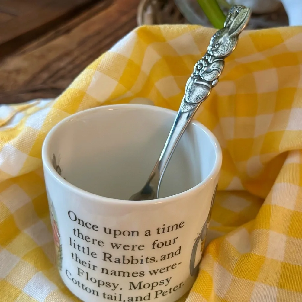 Wedgwood Peter Rabbit Childs Bowl and Cup Dish Set with Fork